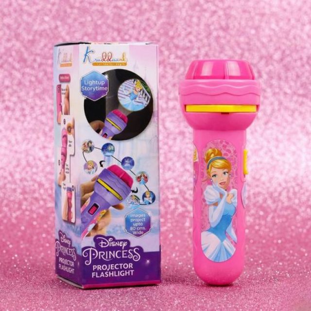 Kriiddaank Disney Princess Projector Flash Light - Torch Battery Operated, Imaginative & Interactive Toy, Best Gift for Girls - Drawing Projector Set - Creative Tracing Toy with Stencils & Markers